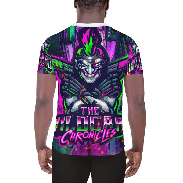 All-Over Print Men's Athletic T-shirt - Wildcard Chronicles