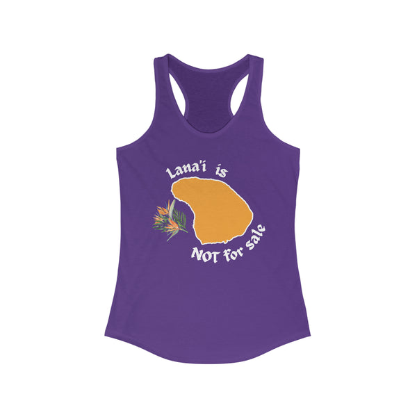 Lanaʻi Not For Sale Racerback Tank