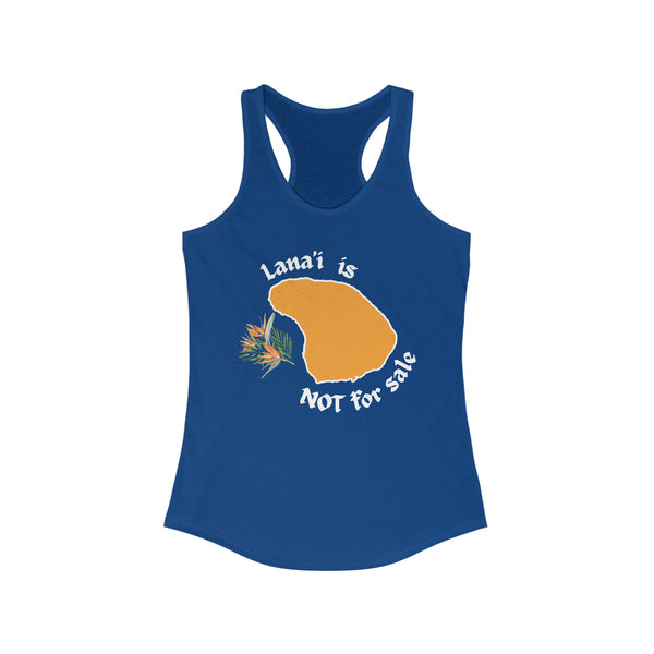 Lanaʻi Not For Sale Racerback Tank