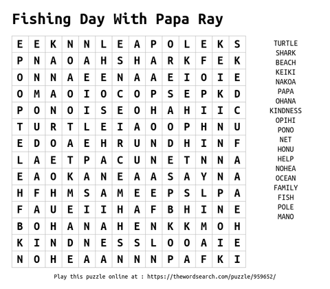 Companion Activity Pack for Fishing Day With Papa Ray